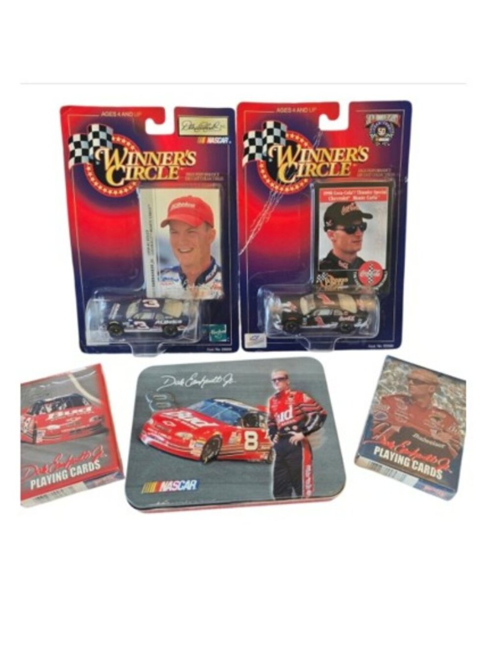 Vintage Nascar Dale Earnhardt Jr. Collectible Set Die Cast Cars Playing Cards